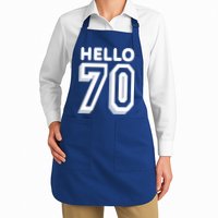 Hello 70 Funny 70th Birthday Apron