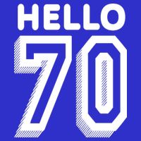 Hello 70 Funny 70th Birthday Poster
