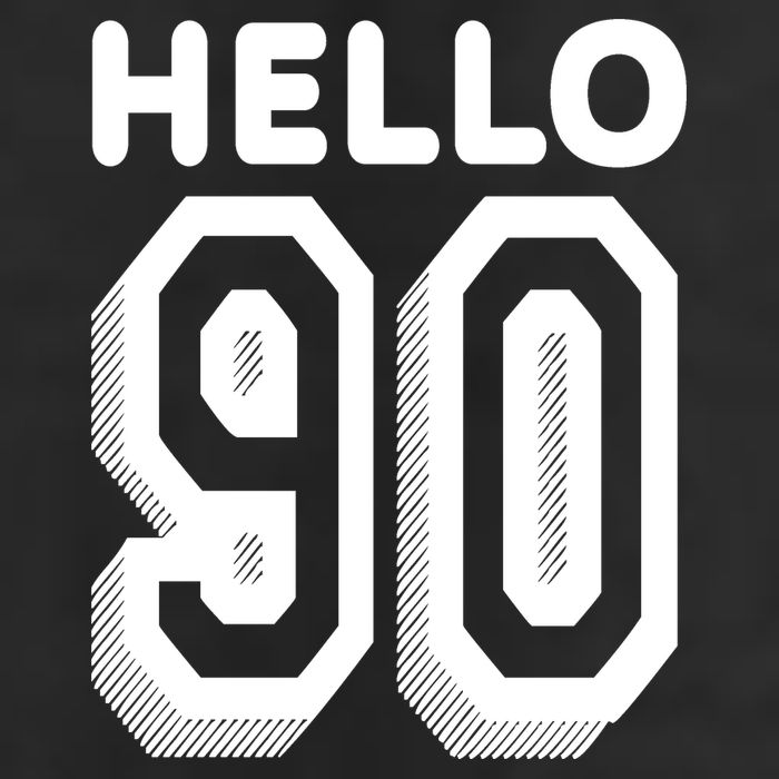 Hello 90 Funny 90th Birthday Golf Towel