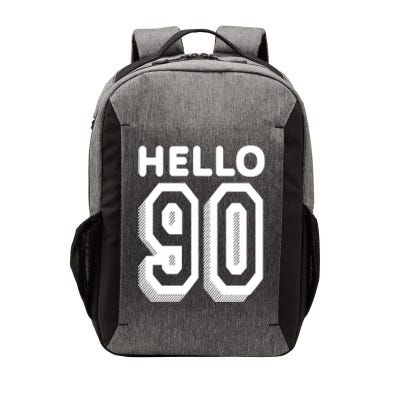 Hello 90 Funny 90th Birthday Vector Backpack