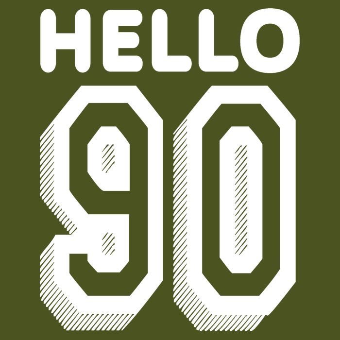 Hello 90 Funny 90th Birthday Sustainable Knit Beanie