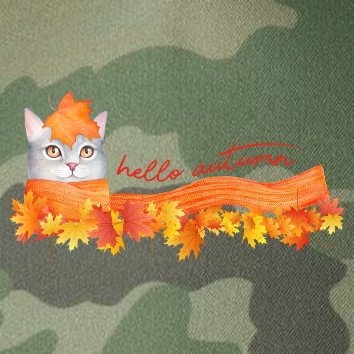 Hello Autumn Cute Cat Legacy Tie Dye Trucker Hat