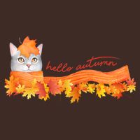 Hello Autumn Cute Cat Performance Shirt