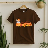Hello Autumn Cute Cat T-Shirt