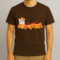 Hello Autumn Cute Cat T-Shirt