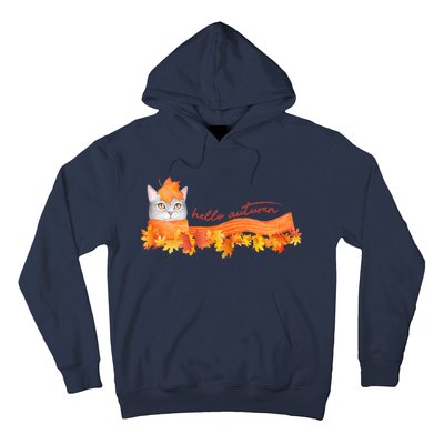 Hello Autumn Cute Cat Hoodie