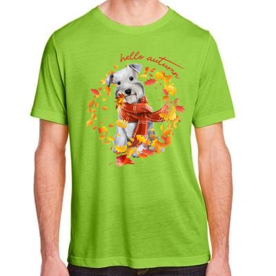 Hello Autumn Cute Dog Adult ChromaSoft Performance T-Shirt