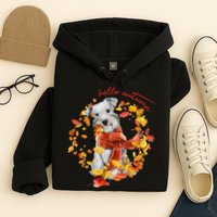 Hello Autumn Cute Dog Hoodie