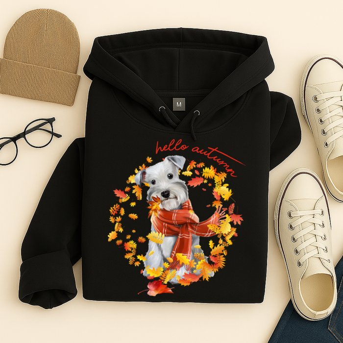 Hello Autumn Cute Dog Hoodie