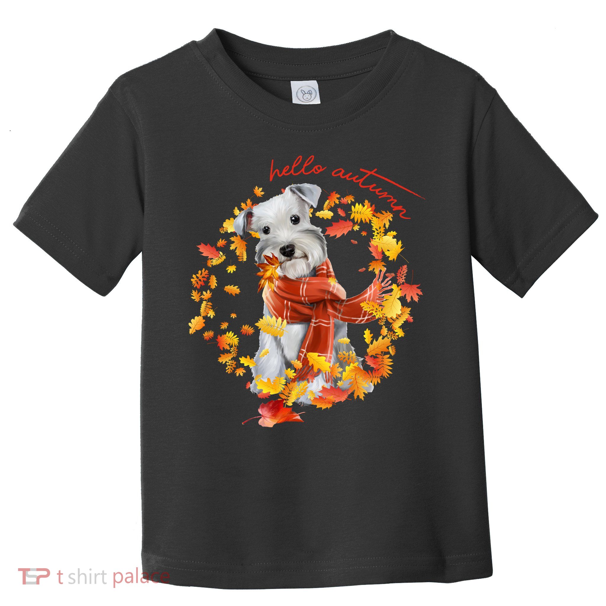 Hello Autumn Cute Dog Toddler T-Shirt