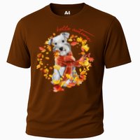 Hello Autumn Cute Dog Cooling Performance Crew T-Shirt
