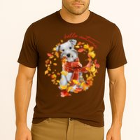 Hello Autumn Cute Dog Cooling Performance Crew T-Shirt