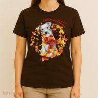 Hello Autumn Cute Dog T-Shirt