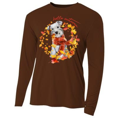 Hello Autumn Cute Dog Cooling Performance Long Sleeve Crew