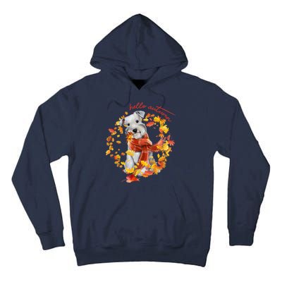 Hello Autumn Cute Dog Tall Hoodie