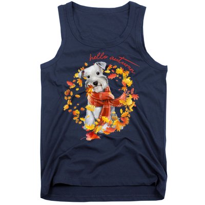 Hello Autumn Cute Dog Tank Top