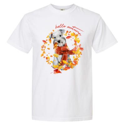 Hello Autumn Cute Dog Garment-Dyed Heavyweight T-Shirt