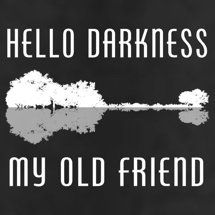 Hello Darkness My Old Friend 7 Panel Mesh Trucker Snapback Hat
