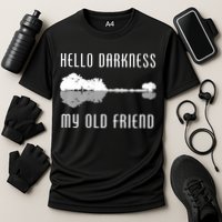 Hello Darkness My Old Friend Cooling Performance Crew T-Shirt