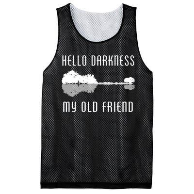 Hello Darkness My Old Friend Mesh Reversible Basketball Jersey Tank