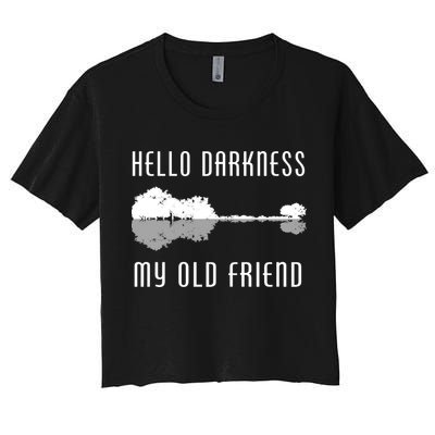 Hello Darkness My Old Friend Crop Top