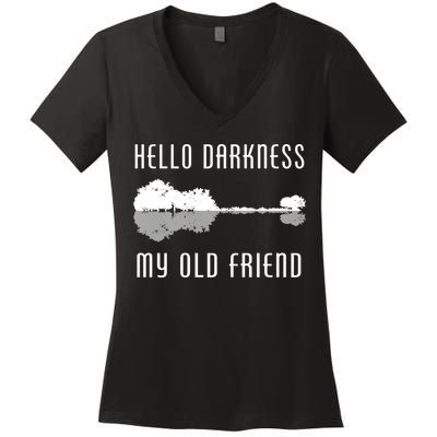 Hello Darkness My Old Friend Women's V-Neck T-Shirt