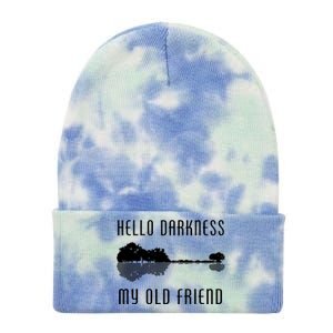 Hello Darkness My Old Friend Tie Dye 12in Knit Beanie