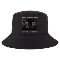 Hello Darkness My Old Friend Cat Cool Comfort Performance Bucket Hat