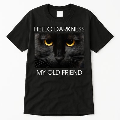 Hello Darkness My Old Friend Cat Tall T-Shirt