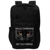 Hello Darkness My Old Friend Cat Impact Tech Backpack
