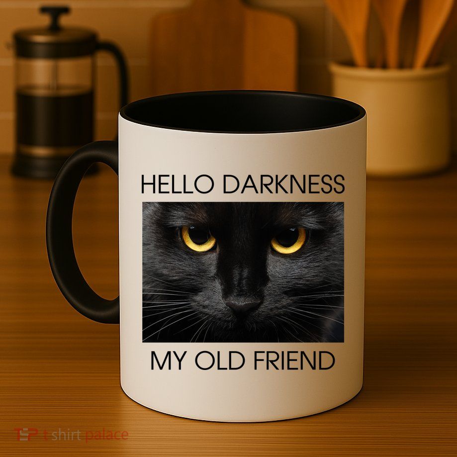 Hello Darkness My Old Friend Cat Mug