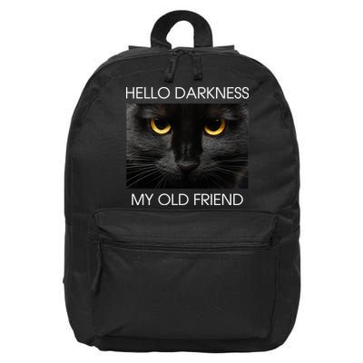 Hello Darkness My Old Friend Cat 16 in Basic Backpack