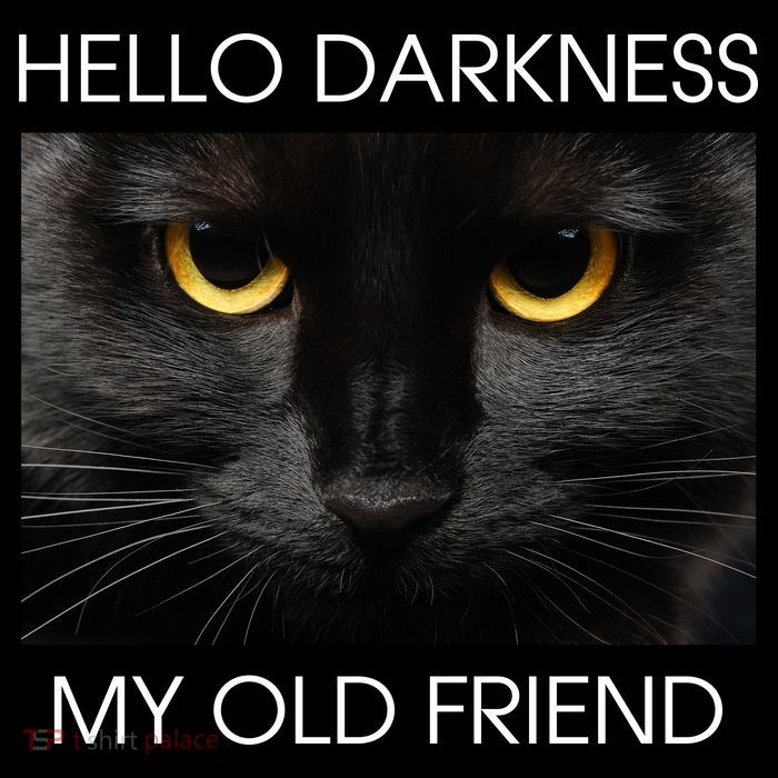Hello Darkness My Old Friend Cat 16 in Basic Backpack