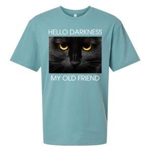 Hello Darkness My Old Friend Cat Sueded Cloud Jersey T-Shirt