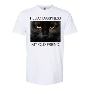 Hello Darkness My Old Friend Cat Softstyle CVC T-Shirt