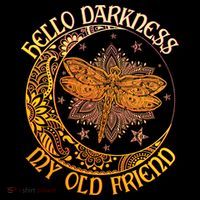 Hello Darkness My Old Friend Dragonfly Moon Impact Tech Backpack