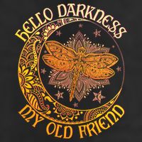 Hello Darkness My Old Friend Dragonfly Moon Trucker Hat