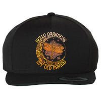 Hello Darkness My Old Friend Dragonfly Moon Wool Snapback Cap