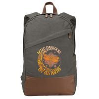 Hello Darkness My Old Friend Dragonfly Moon Cotton Canvas Backpack