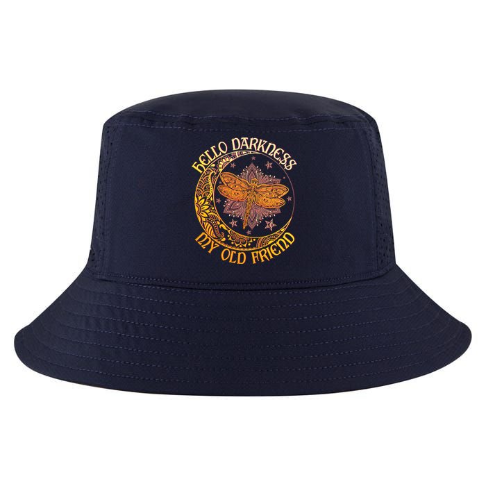 Hello Darkness My Old Friend Dragonfly Moon Cool Comfort Performance Bucket Hat