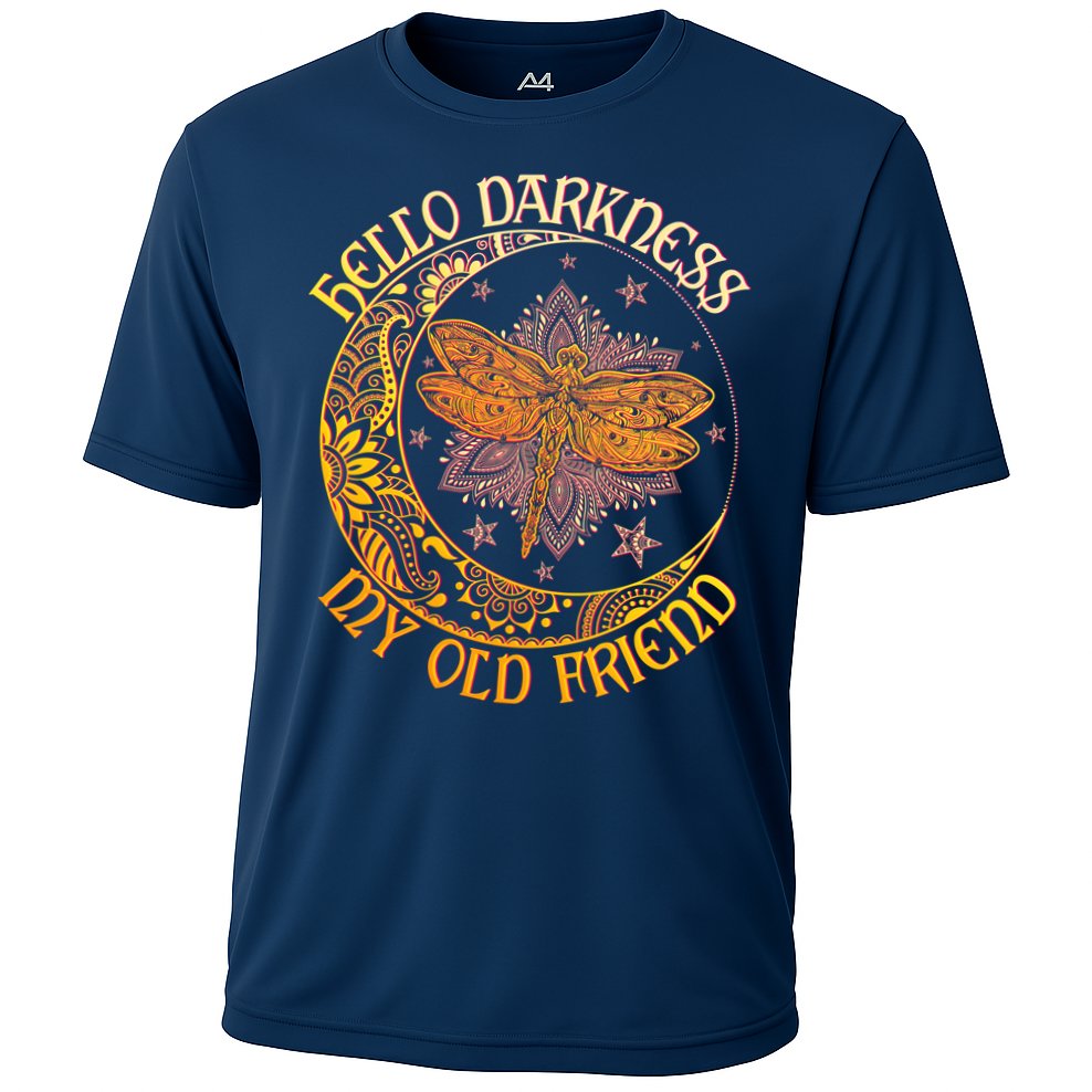 Hello Darkness My Old Friend Dragonfly Moon Performance Shirt