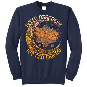 Hello Darkness My Old Friend Dragonfly Moon Sweatshirt