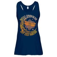 Hello Darkness My Old Friend Dragonfly Moon Ladies Essential Flowy Tank