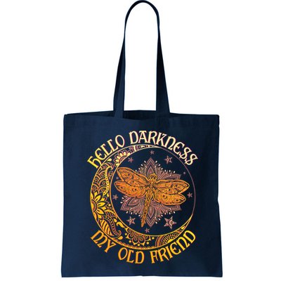 Hello Darkness My Old Friend Dragonfly Moon Bag