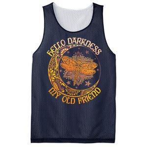 Hello Darkness My Old Friend Dragonfly Moon Mesh Reversible Basketball Jersey Tank