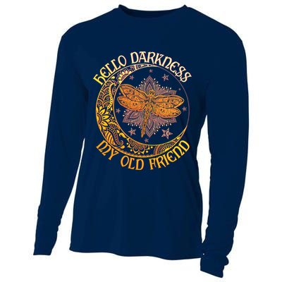 Hello Darkness My Old Friend Dragonfly Moon Cooling Performance Long Sleeve Crew