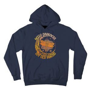 Hello Darkness My Old Friend Dragonfly Moon Tall Hoodie