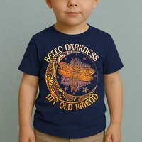 Hello Darkness My Old Friend Dragonfly Moon Toddler T-Shirt