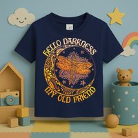 Hello Darkness My Old Friend Dragonfly Moon Toddler T-Shirt
