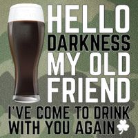 Hello Darkness My Old Friend Funny Drinking Legacy Tie Dye Trucker Hat